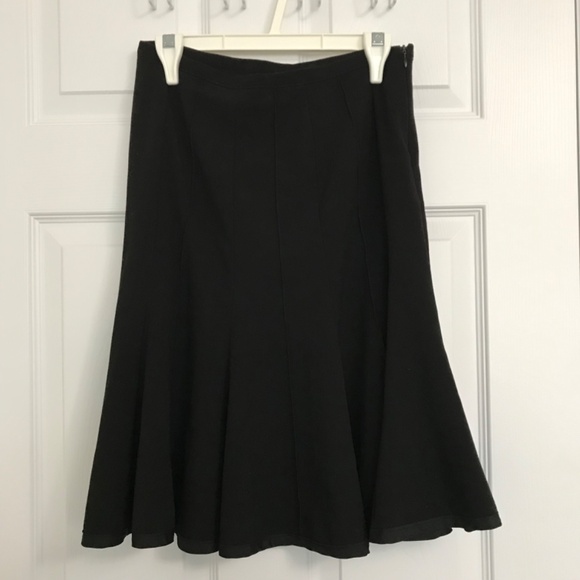 Y2K Costa Blanca Flare Skirt XS Fit Black Goth Punk Alternative - Picture 2 of 9